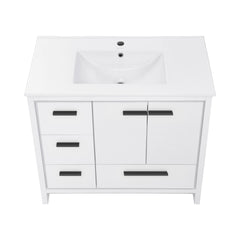 Swiss Madison Virage 36 Freestanding, Bathroom Vanity in Glossy White - Cabinet - SM-BV750W - The Home Selection