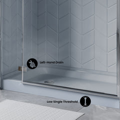 Swiss Madison Voltaire 60 x 32 Single-Threshold, Left-Hand Drain, Shower Base - SM-SB515 - The Home Selection