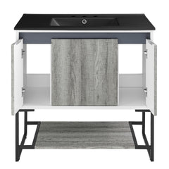 Swiss Madison Marseille 36" Bathroom Vanity in Oak - SM-BV143 - The Home Selection