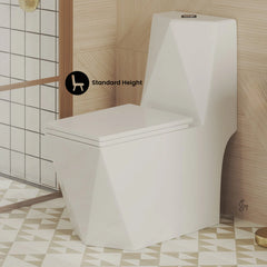 Swiss Madison Brusque One-Piece Square Toilet Dual-Flush 1.1/1.6 gpf -  SM-1T290