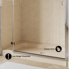 Swiss Madison Voltaire 60 x 36 Single-Threshold, Shower Base - SM-SB5 - The Home Selection