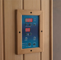 Golden Design 8000 Reserve Series Full Spectrum PureTech™ FAR Infrared Sauna Corner Unit with Himalayan Salt Bar , Near Zero EMF  3-Person - GDI-8035-03