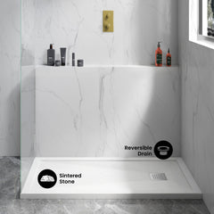 Swiss Madison Terre B Series 48" x 32" Reversible Drain Shower Base - SM-SB557 - The Home Selection