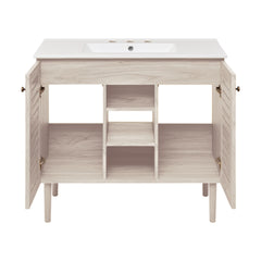 Swiss Madison Bron 36" Freestanding Bathroom Vanity with 3-Hole Widespread Sink Top - SM-BV6202
