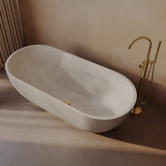Swiss Madison Claire 60" Freestanding Concrete Bathtub, Drain Included - SM-FB1901