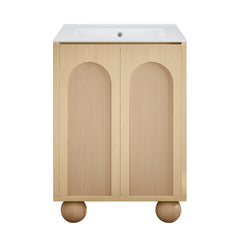 Swiss Madison Plaisir II 24" Freestanding Bathroom Vanity with 3-Hole Centerset Sink Top - SM-BV0701