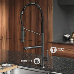 Swiss Madison Novuet Single Handle, Pull-Down Kitchen Faucet with Pot Filler SM-KF74
