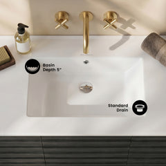 Swiss Madison 48" Zero Hole Double Basin Vanity Sink Top - SM-VT0021 - The Home Selection