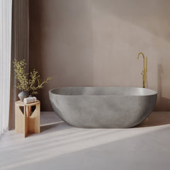 Swiss Madison Claire 60" Freestanding Concrete Bathtub, Drain Included - SM-FB1901