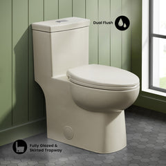 Swiss Madison Classé One-Piece Elongated Toilet Dual-Flush 1.1/1.6 gpf - SM-1T117 - The Home Selection