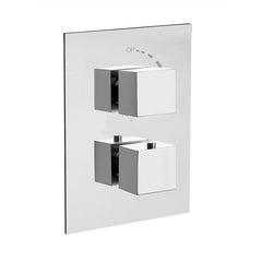 Fortis Corsini Two-Function Thermostatic Valve Trim with Double Knob Handle and Volume Control - Rough-In Not Included - 84690SQ