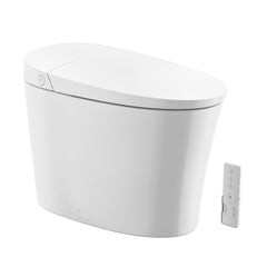 Swiss Madison Viro V10 Smart Toilet 12” Rough-in ADA Height in Glossy White with Integrated Tank, Soft-close, Foot Sensor - SM-ST9501GW