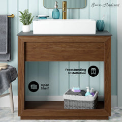 Swiss Madison Rennes 36" Reclaimed Wood Vanity - SM-BV370TK-C