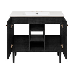 Swiss Madison Bron 36" Freestanding Bathroom Vanity with 3-Hole Widespread Sink Top - SM-BV6202