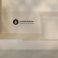 Swiss Madison Aquatique 60" x 32" Left Drain, Shower Base - SM-SB537 - The Home Selection