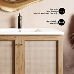 Swiss Madison Classe 36" Freestanding Bathroom Vanity with Sink Top - SM-BV663W - The Home Selection