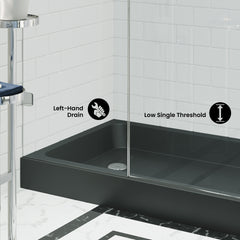 Swiss Madison Voltaire 60 x 32 Single-Threshold, Left-Hand Drain, Shower Base - SM-SB515 - The Home Selection