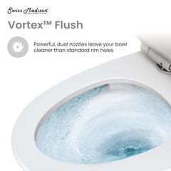 Swiss Madison Virage One-Piece Elongated Toilet Vortex™ Side Flush 1.28 gpf - SM-1T123 - The Home Selection