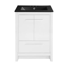 Swiss Madison Virage 24 in. White Bathroom Vanity With Ceramic Sink Top - SM-BV730W