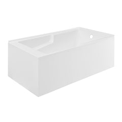 Swiss Madison Claire 60" x 32" Right-Hand Drain Drain Alcove Tub with Corner Apron - SM-AB571 - The Home Selection
