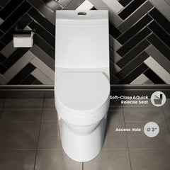 Swiss Madison Virage One-Piece Elongated Toilet Vortex™ Dual-Flush 1.1/1.6 gpf - SM-1T118 - The Home Selection