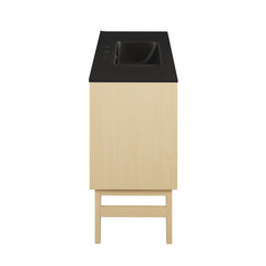 Swiss Madison Bosse 36" Freestanding Bathroom Vanity with Black 3-Hole Widespread Sink Top - SM-BV8802