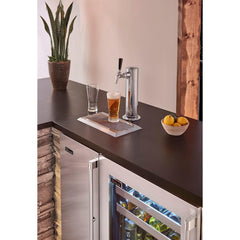 Perlick 15" Outdoor Beer Dispenser with 1 Sixth-Barrel Capacity,  Panel Ready, Door - HP15TO-4-2