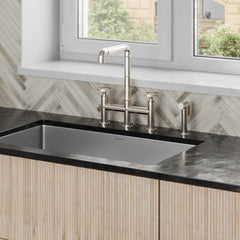 Swiss Madison Avallon Pro Widespread Kitchen Faucet with Side Sprayer SM-KF79 - The Home Selection