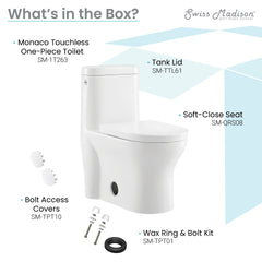 Swiss Madison Monaco One-Piece Elongated Toilet Touchless Dual-Flush 1.1/1.6 gpf - SM-1T263 - The Home Selection