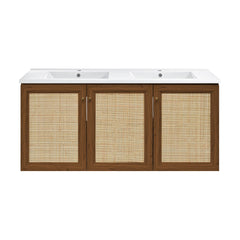 Swiss Madison Classe 48" Wall-Mounted Bathroom Vanity with Double Basin Sink Top - SM-BV2807