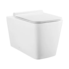 Swiss Madison Concorde Back-to-Wall Toilet Bundle 0.8/1.6 GPF Dual Flush in Glossy Whit - SM-WT0205GW