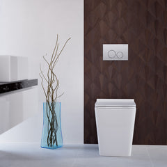 Swiss Madison Concorde Back to Wall Concealed Tank Toilet Bowl Bundle in Glossy White - SM-WK555-01C
