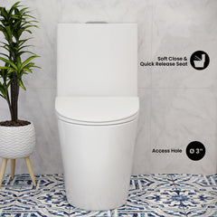 Swiss Madison St. Tropez One-Piece Elongated Toilet, 10" Rough-In 1.1/1.6 gpf - SM-1T274