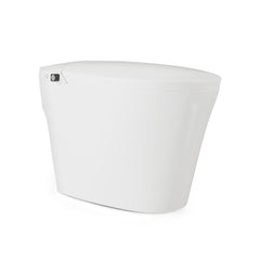 Swiss Madison Hugo U Power Flush Tankless Toilet 10" Rough-in 1 GPF Non-Electric ADA Toilet with Integrated Tank and Manual Bidet in Glossy White - SM-1T3904GW