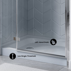 Swiss Madison Voltaire 60 x 36 Single-Threshold, Shower Base - SM-SB5 - The Home Selection