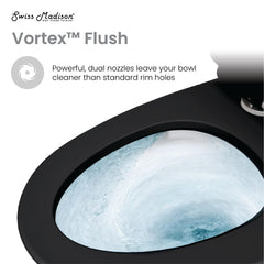 Swiss Madison Virage One-Piece Elongated Toilet Vortex™ Dual-Flush 1.1/1.6 gpf - SM-1T118 - The Home Selection