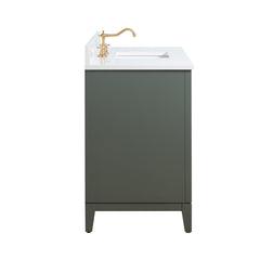 Vanity Art 48-Inch Bathroom Vanity with Ceramic Sink and Top, Soft-Closing Doors and Drawers, Solid Wood Cabinet Frame - CVH48