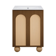 Swiss Madison Plaisir II 24" Freestanding Bathroom Vanity with 3-Hole Widespread Sink Top - SM-BV0701