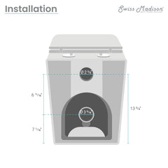 Swiss Madison Concorde Back to Wall Concealed Tank Toilet Bowl Bundle in Glossy White - SM-WK555-01C