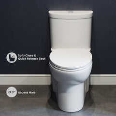Swiss Madison Sublime One-Piece Elongated Toilet Dual-Flush 1.1/1.6 gpf - SM-1T205 - The Home Selection