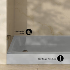 Swiss Madison Voltaire 60 x 30 Shower Pan Base with Left Drain - SM-SB0525G
