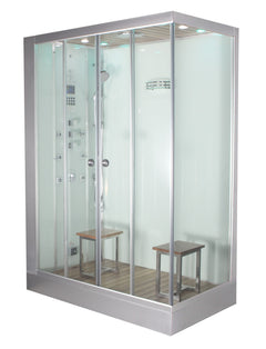 Platinum DZ961 Steam Shower - white interior, left-side controls