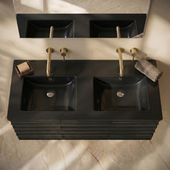 Swiss Madison 48" Zero Hole Double Basin Vanity Sink Top - SM-VT0021 - The Home Selection
