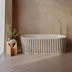 Swiss Madison Delice 67" Freestanding Concrete Bathtub, Drain Included - SM-FB1201