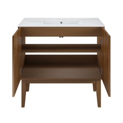 Swiss Madison Bosse 36" Freestanding Bathroom Vanity with 3-Hole Widespread Sink Top - SM-BV8802