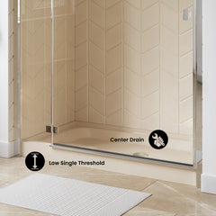Swiss Madison Voltaire 60 x 30 Single-Threshold, Center Drain, Shower Base - SM-SB518 - The Home Selection