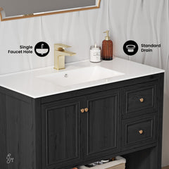Swiss Madison Chateau 36" Freestanding Bathroom Vanity with Sink Top - SM-BV241 - The Home Selection