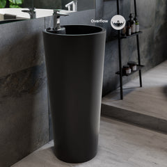 Swiss Madison Monaco Circular One-Piece Pedestal Sink - SM-PS307 - The Home Selection
