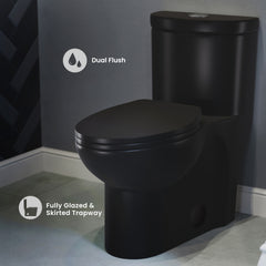 Swiss Madison Sublime One-Piece Elongated Toilet Dual-Flush 1.1/1.6 gpf - SM-1T205 - The Home Selection