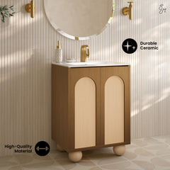 Swiss Madison Plaisir II 24" Freestanding Bathroom Vanity with Sink Top - SM-BV0701